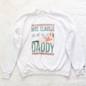 Champion White Graphic Men's Sweater